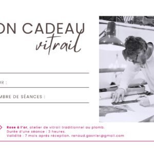 carte cadeau stage de vitrail
